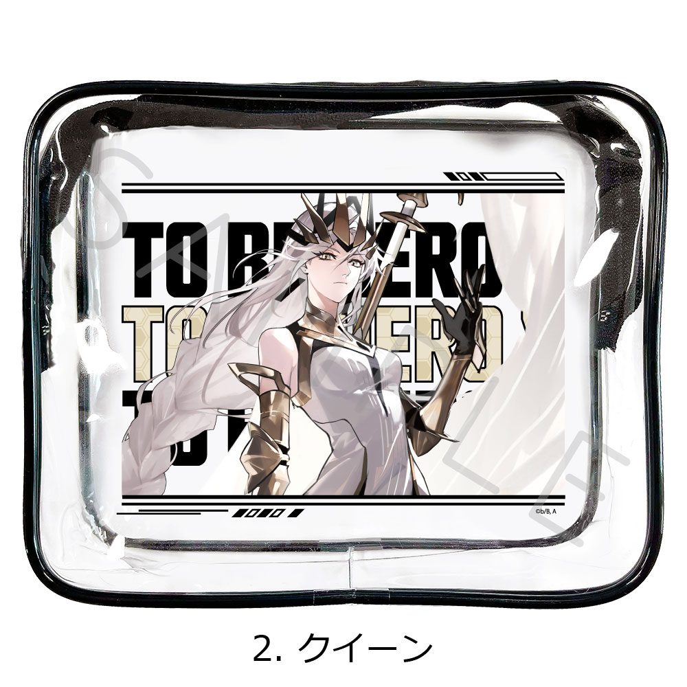 TO BE HERO X クリアポーチ 2 クイーン ("To Be Hero X" Clear Pouch 2 Queen)
