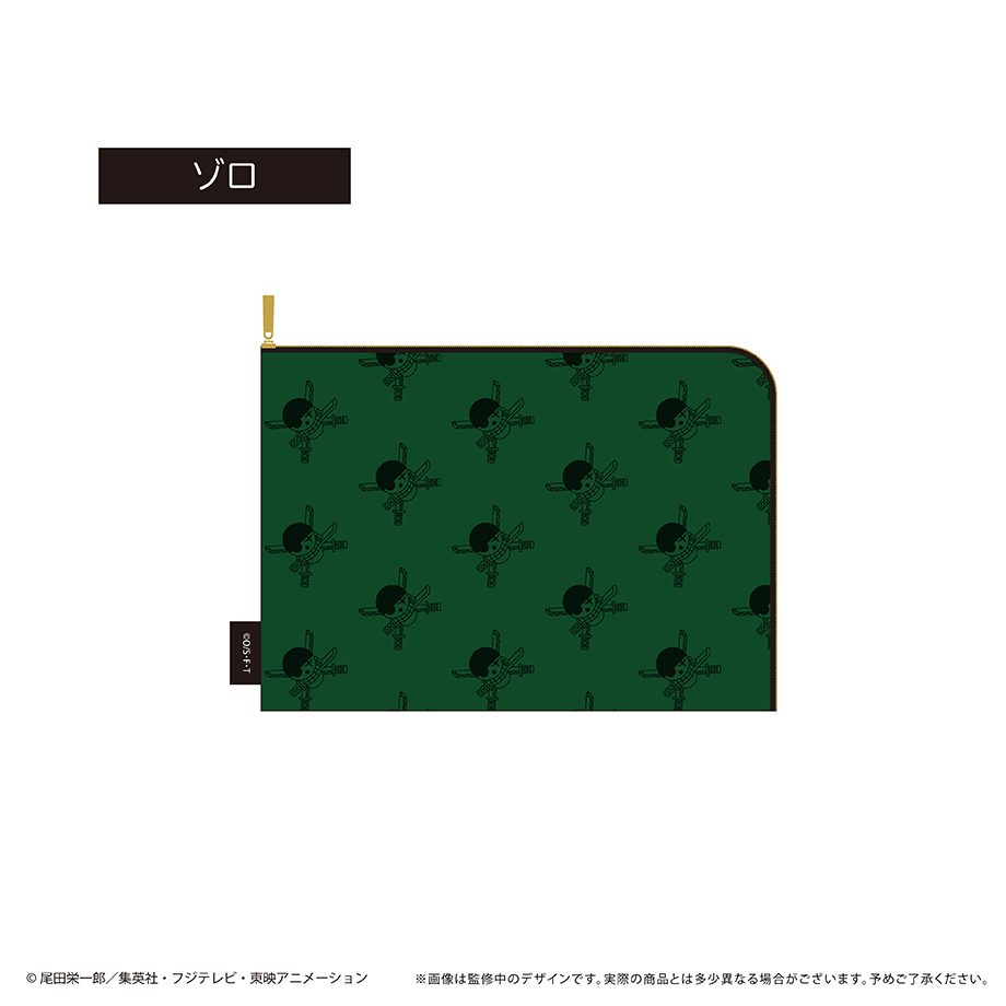 ONE PIECE フラットポーチ Vol.2 ゾロ ("One Piece" Flat Pouch Vol. 2 Zoro)