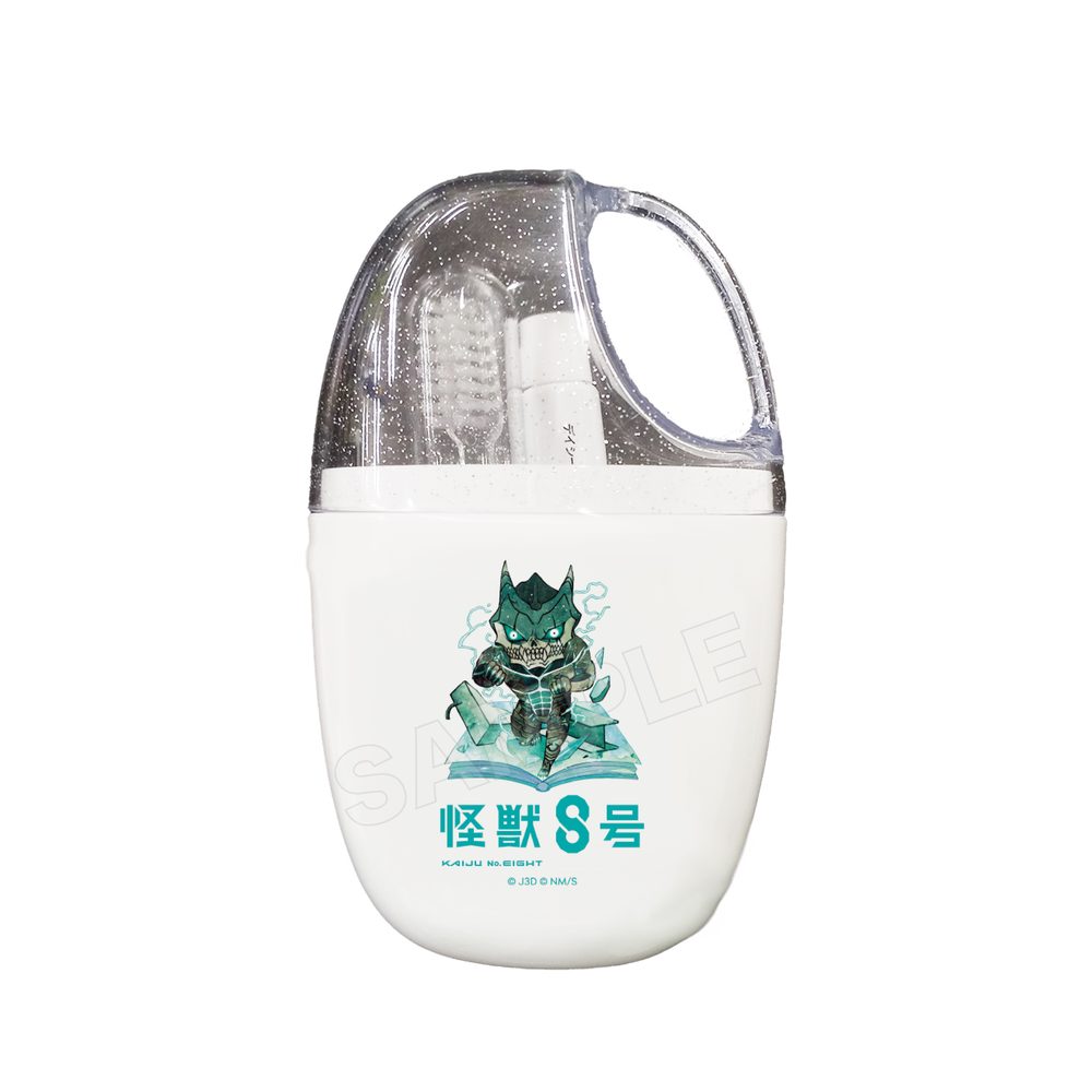 怪獣8号 キャラでるアート 歯ブラシコップセット 01 怪獣8号 ("Kaiju No. 8" Chara Deru Art Toothbrush Cup Set 01 Kaiju No. 8)