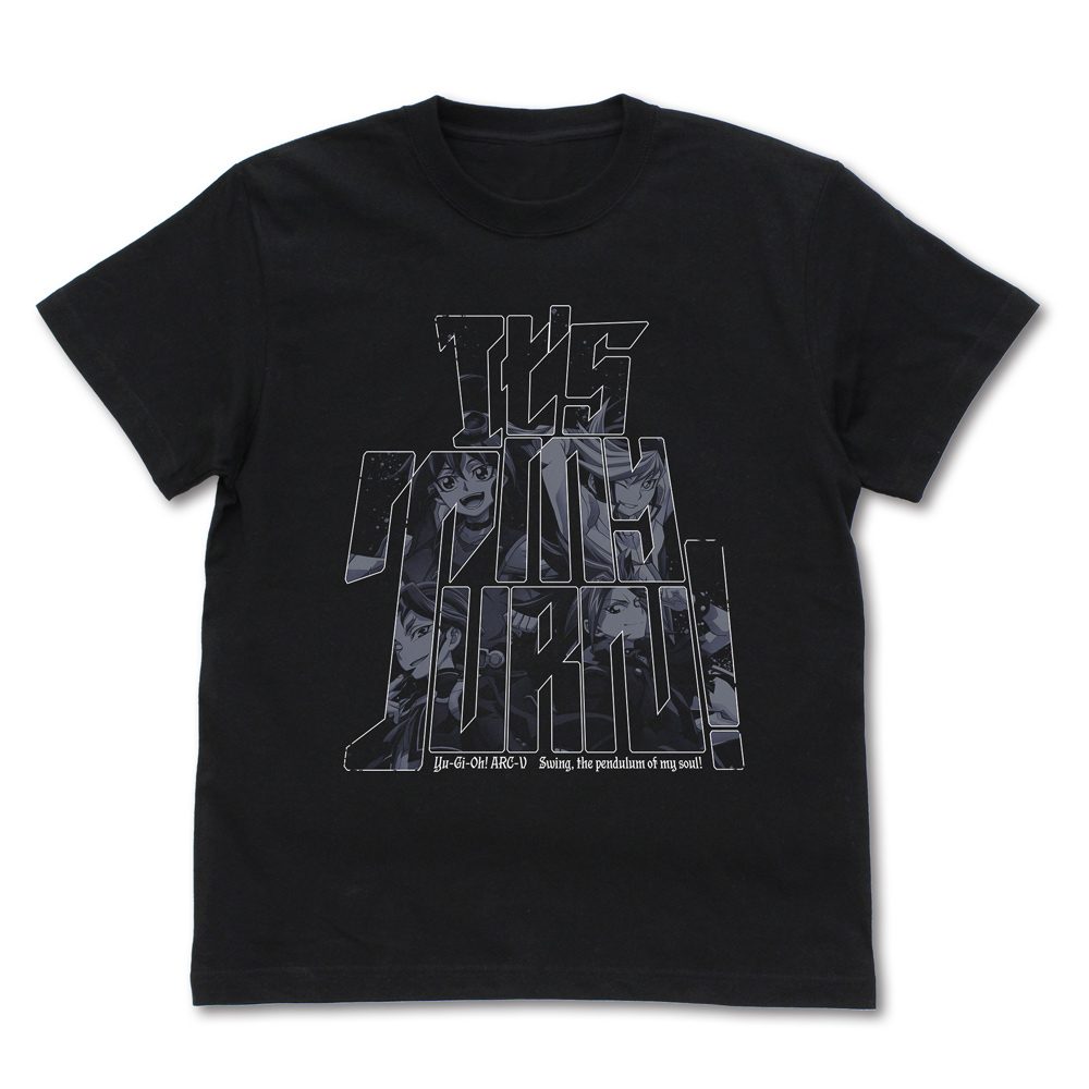 遊☆戯☆王ARC-V 榊遊矢&ユート&ユーゴ&ユーリの「俺達のターン!」 Tシャツ ブラック L ("Yu-Gi-Oh! Arc-V" Sakaki Yuya & Yuto & Yugo & Yuri It's My Turn! T-shirt Black (L Size))