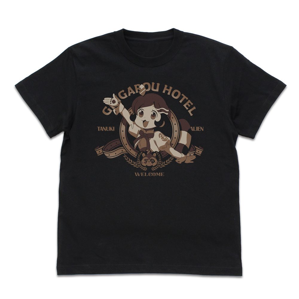 アポカリプスホテル ポン子 Tシャツ ブラック L ("Apocalypse Hotel" Ponko T-shirt Black (L Size))