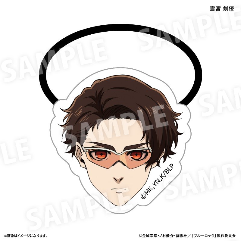 ブルーロック キャラ面ヘアゴム 雪宮剣優 ("Blue Lock" Chara-men Hair Accessory Yukimiya Kenyu)