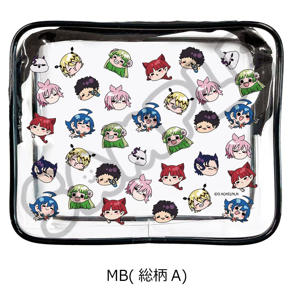 魔入りました!入間くん クリアポーチ MB 総柄A ("Welcome to Demon School! Iruma-kun" Clear Pouch MB Pattern A)