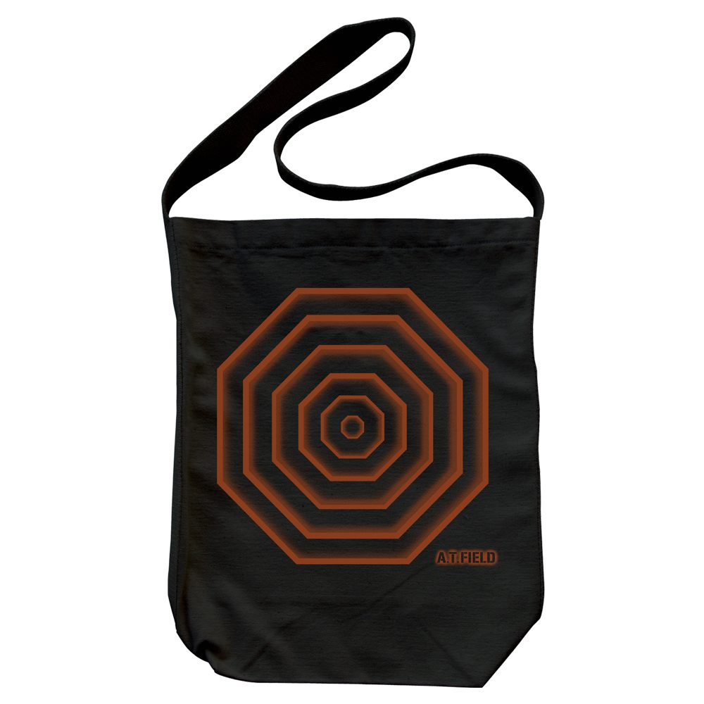EVANGELION A.T.フィールド ショルダートート ブラック ("Evangelion" A.T. Field Shoulder Tote Bag Black)