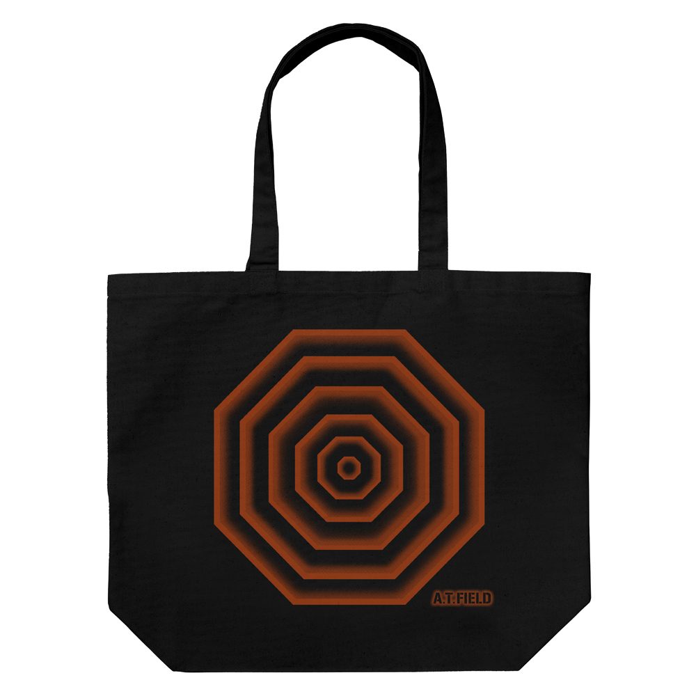EVANGELION A.T.フィールド ラージトート ブラック ("Evangelion" A.T. Field Large Tote Bag Black)