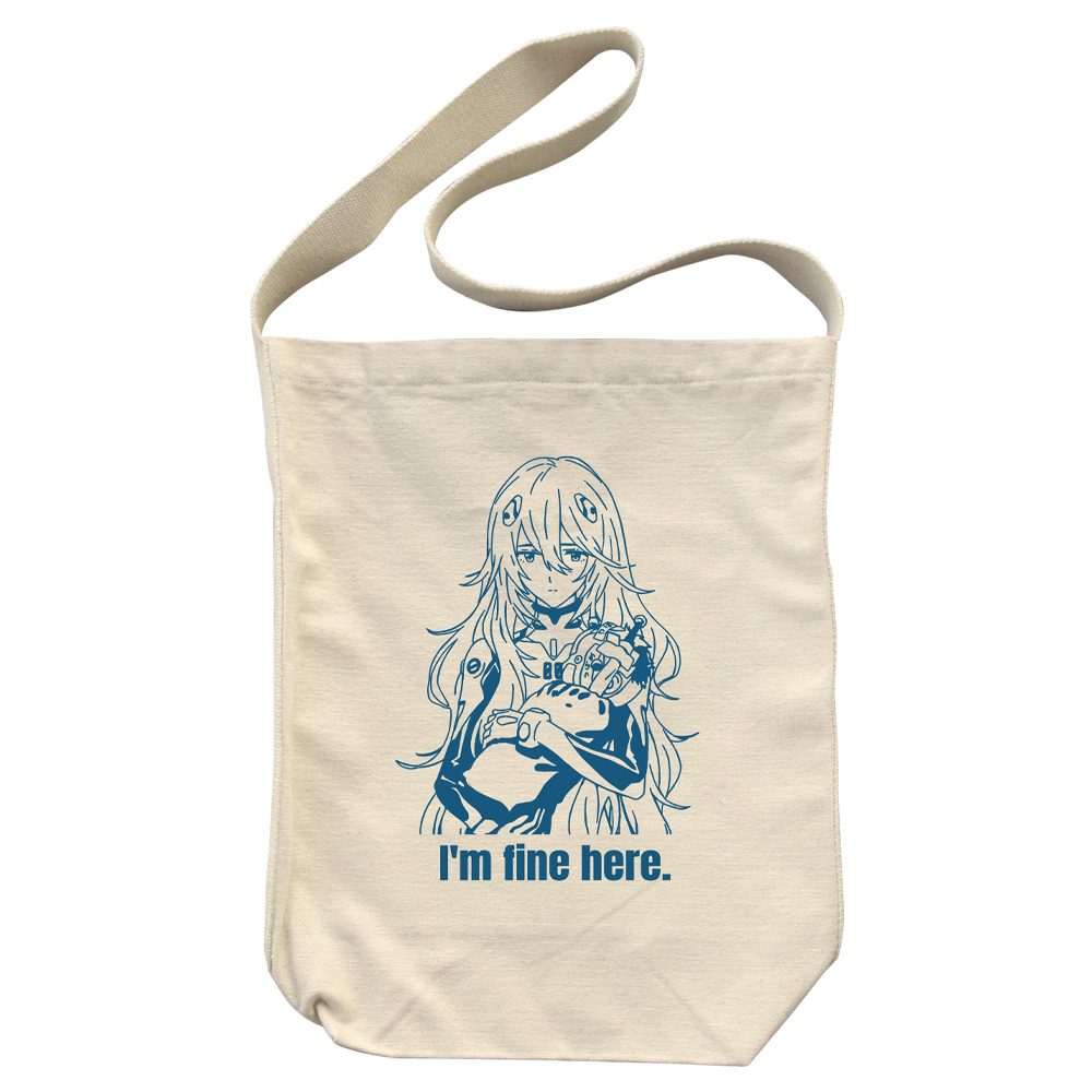 EVANGELION 綾波レイ ショルダートート ロングヘアーVer. ナチュラル ("Evangelion" Ayanami Rei Shoulder Tote Bag Long Hair Ver. Natural)
