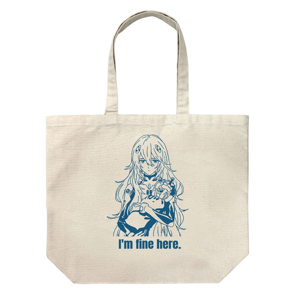EVANGELION 綾波レイ ラージトート ロングヘアーVer. ナチュラル ("Evangelion" Ayanami Rei Large Tote Bag Long Hair Ver. Natural)