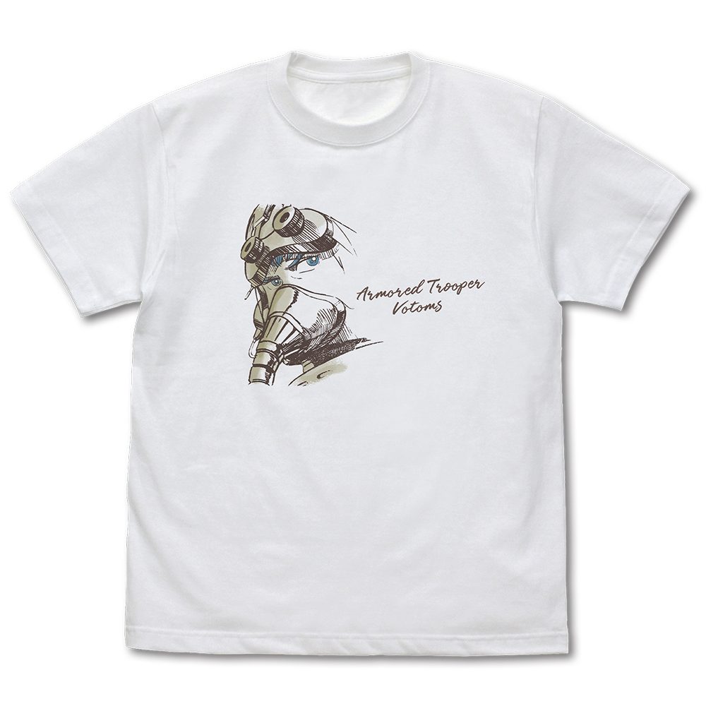 装甲騎兵ボトムズ キリコ アイキャッチイラスト Tシャツ ホワイト S ("Armored Trooper Votoms" Chirico Eye-catching Illustration T-shirt White (S Size))