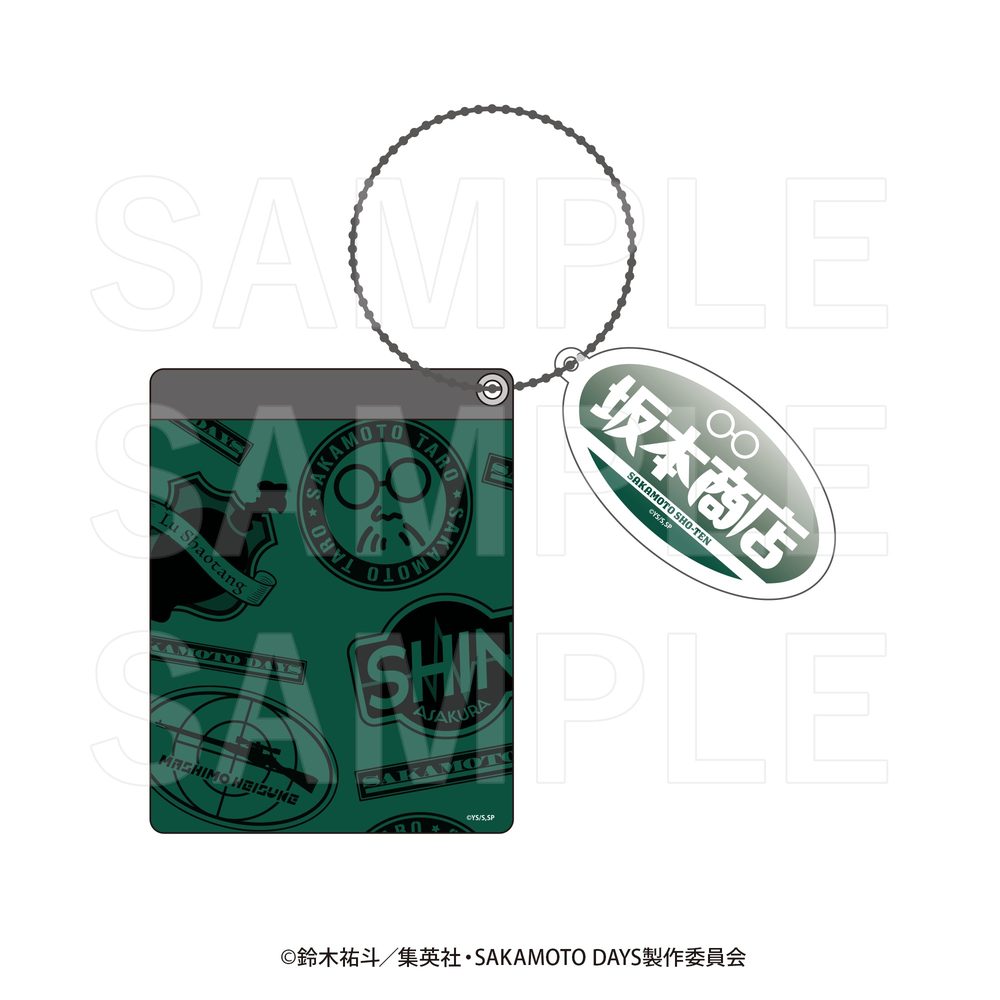 SAKAMOTO DAYS アクリルチャーム付パスケース 坂本商店 ("Sakamoto Days" Pass Case with Acrylic Charm Sakamoto Sho-ten)