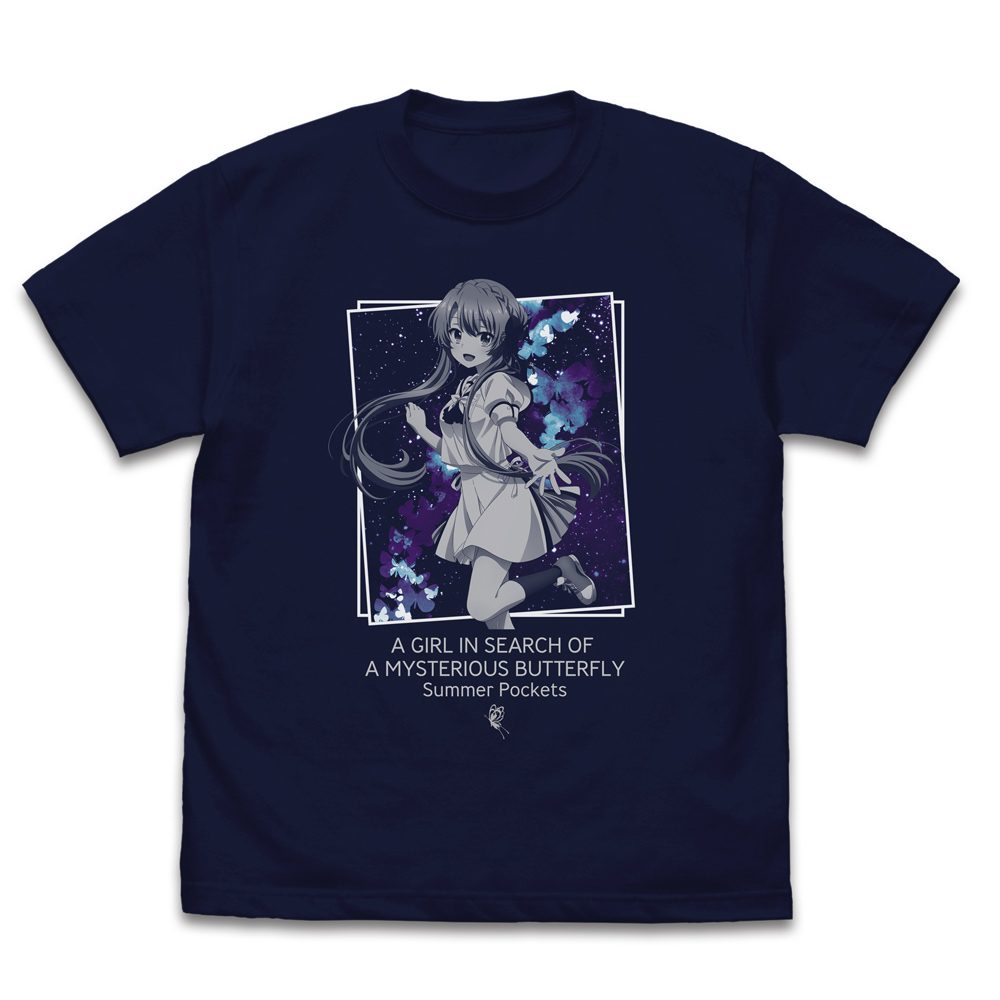 Summer Pockets 空門蒼 Tシャツ ネイビー XL ("Summer Pockets" Sorakado Ao T-shirt Navy (XL Size))