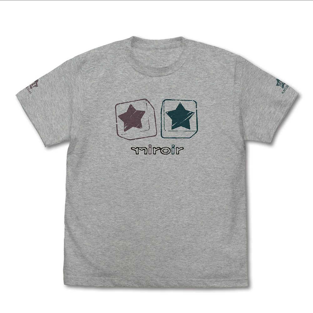 アイドルマスター シンデレラガールズ miroirロゴ Tシャツ ミックスグレー S ("The Idolmaster Cinderella Girls" miroir Logo T-shirt Mix Gray (S Size))