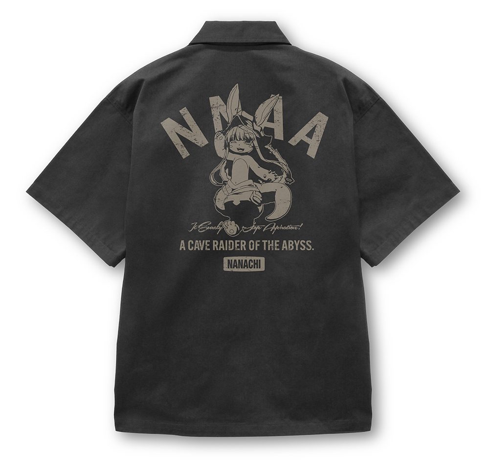 メイドインアビス 烈日の黄金郷 ナナチ ワークシャツ グレー XXL ("Made in Abyss: The Golden City of the Scorching Sun" Nanachi Work Shirt Gray (XXL Size))