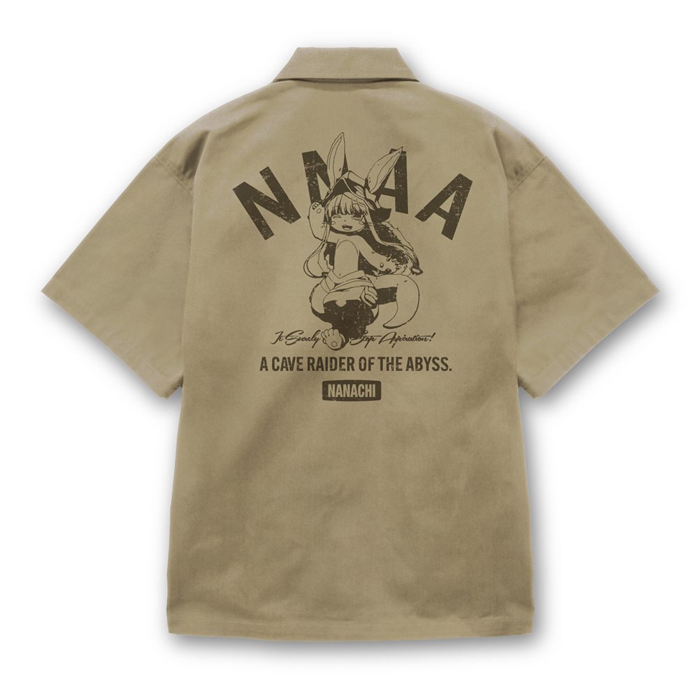 メイドインアビス 烈日の黄金郷 ナナチ ワークシャツ サンドカーキ M ("Made in Abyss: The Golden City of the Scorching Sun" Nanachi Work Shirt Sand Khaki (M Size))