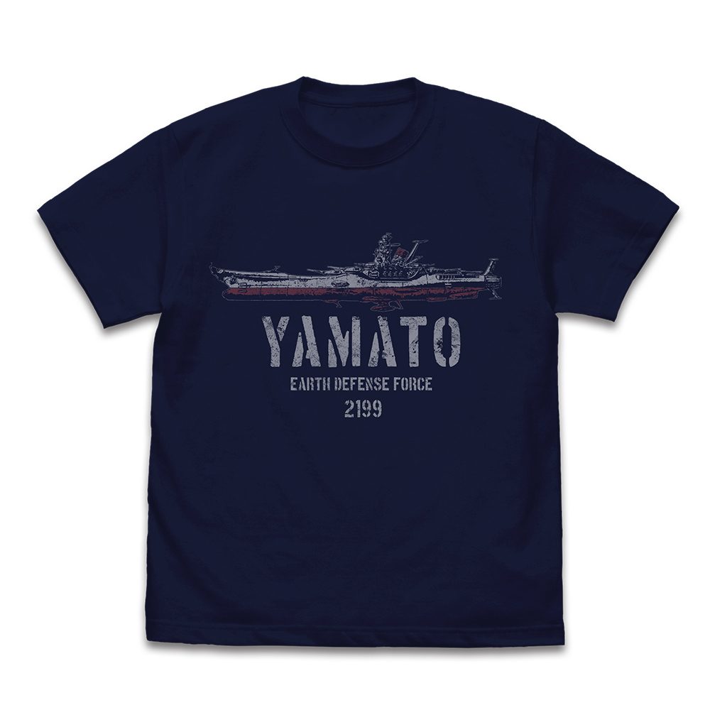 宇宙戦艦ヤマト Tシャツ ネイビー S ("Space Battleship Yamato" T-shirt Navy (S Size))