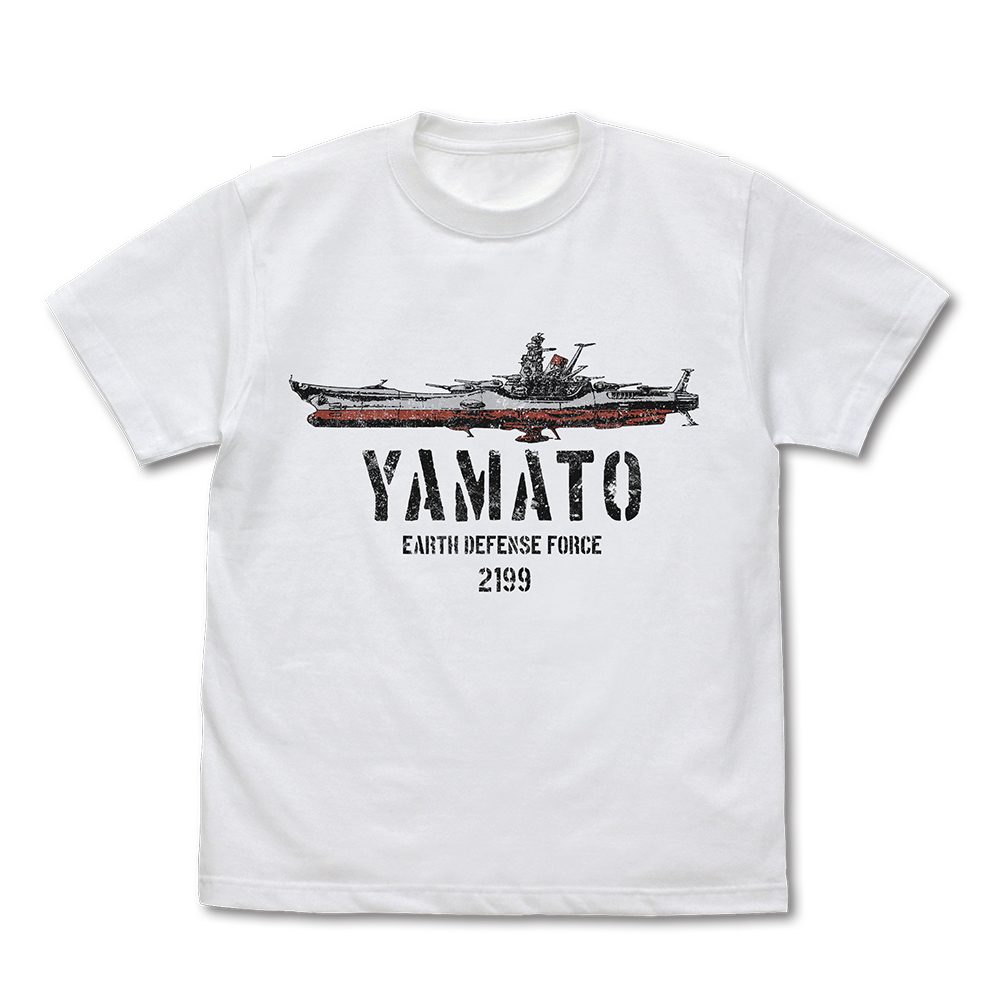 宇宙戦艦ヤマト Tシャツ ホワイト L ("Space Battleship Yamato" T-shirt White (L Size))