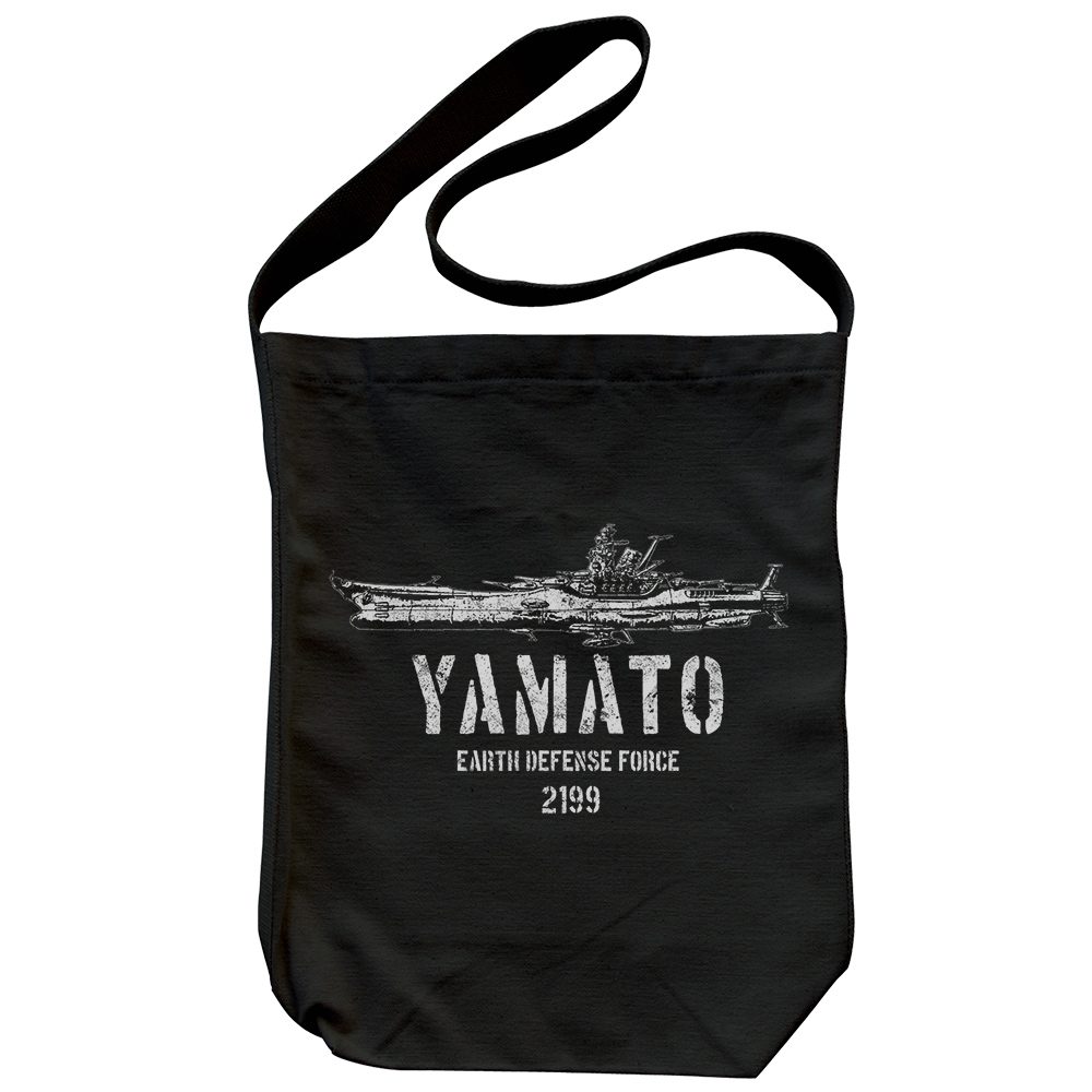 宇宙戦艦ヤマト ショルダートート ブラック ("Space Battleship Yamato" Shoulder Tote Bag Black)