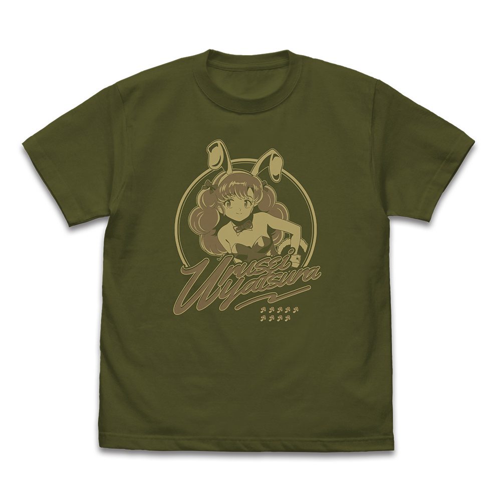 うる星やつら バニーガール ラン Tシャツ モス L ("Urusei Yatsura" Bunny Girl Ran T-shirt Moss (L Size))