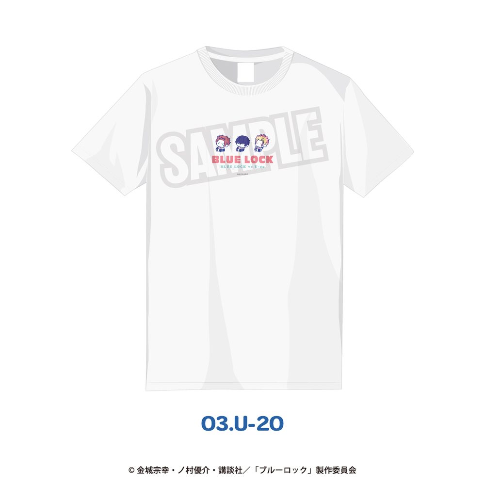 ブルーロック Tシャツ M 03 U-20 ("Blue Lock" T-shirt (M Size) 03 U-20)