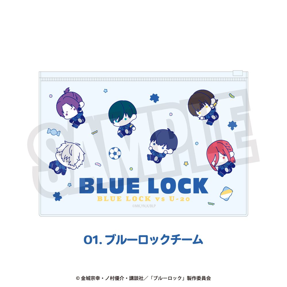 ブルーロック クリアポーチ 01 ブルーロックチーム ("Blue Lock" Clear Pouch 01 Blue Lock Team)