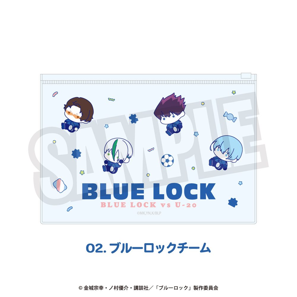 ブルーロック クリアポーチ 02 ブルーロックチーム ("Blue Lock" Clear Pouch 02 Blue Lock Team)