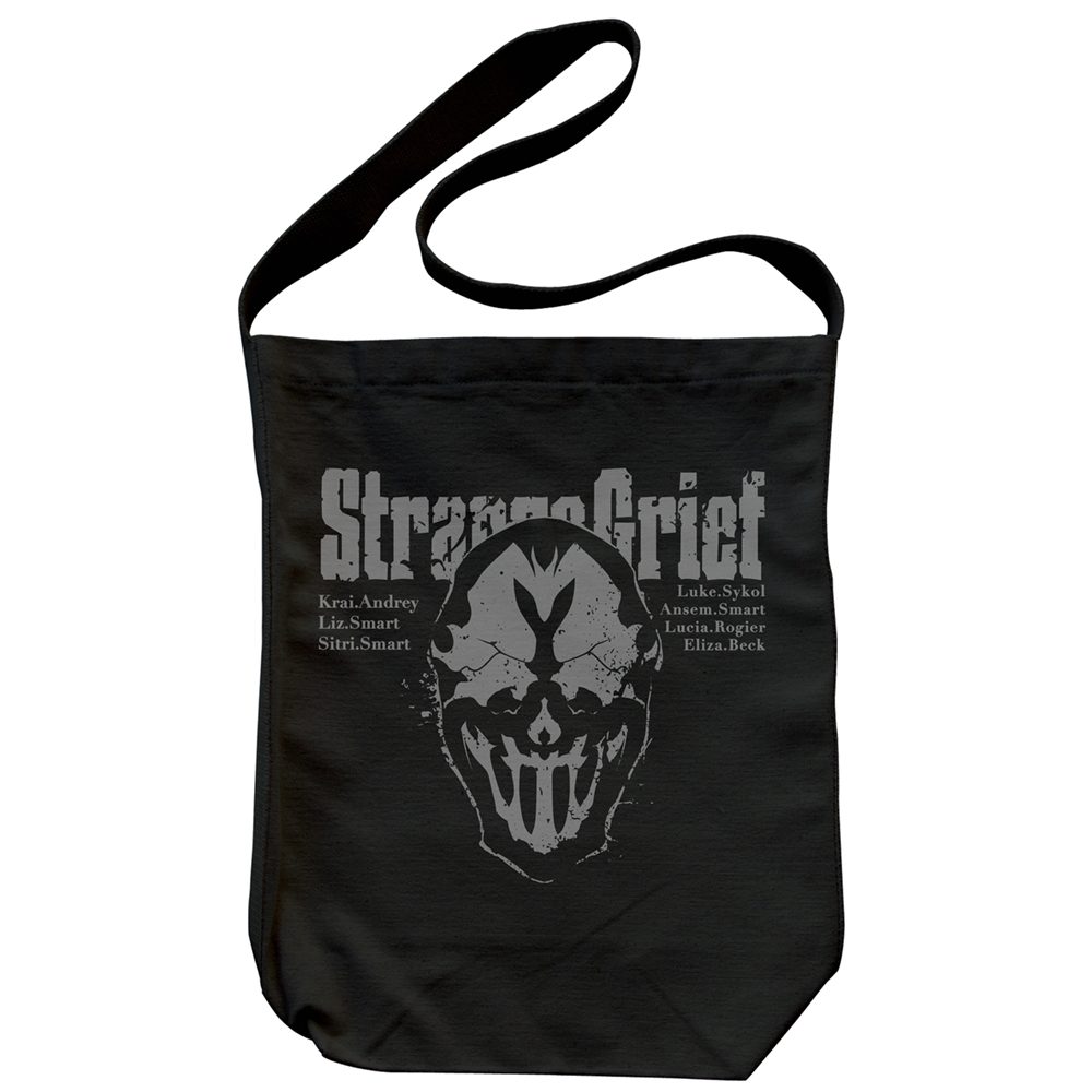 嘆きの亡霊は引退したい ストレンジ・グリーフ ショルダートート ブラック ("Let This Grieving Soul Retire" Strange Grief Shoulder Tote Bag Black)