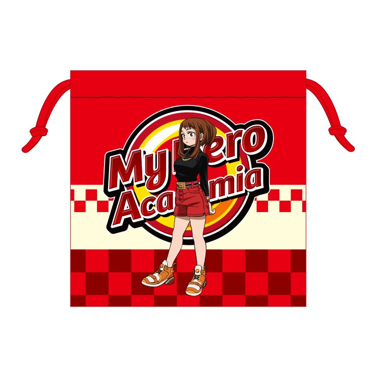 僕のヒーローアカデミア 巾着 麗日お茶子 レッドコスチュームVer. ("My Hero Academia" Kinchaku Uraraka Ochaco Red Costume Ver.)