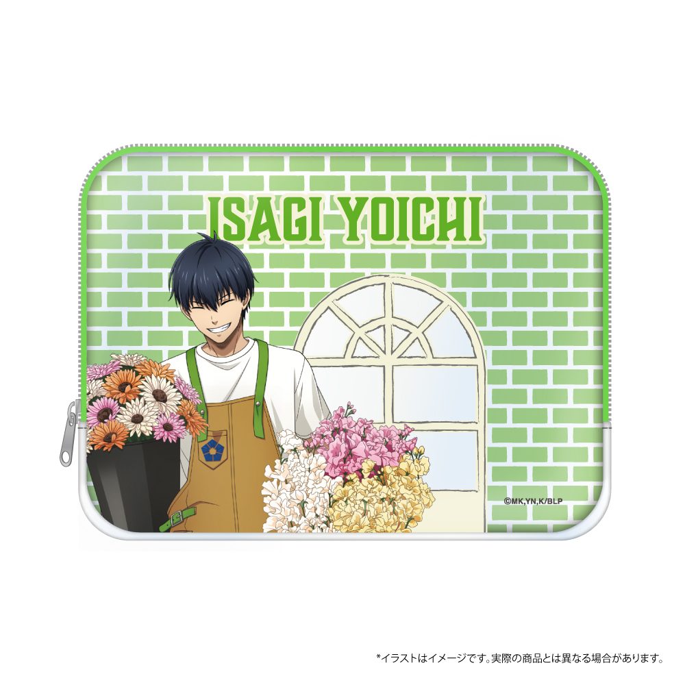 ブルーロック スクエアポーチ 潔世一(お花屋さん) ("Blue Lock" Square Pouch Isagi Yoichi (Florist))