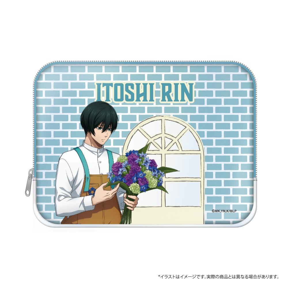 ブルーロック スクエアポーチ 糸師凛(お花屋さん) ("Blue Lock" Square Pouch Itoshi Rin (Florist))