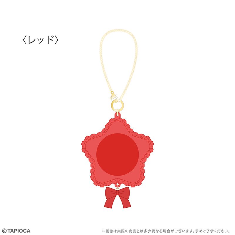 タピオカ オリジナル ラバー缶バッジケース フリルスター レッド (Tapioca Original Rubber Can Badge Case Frill Star Red)