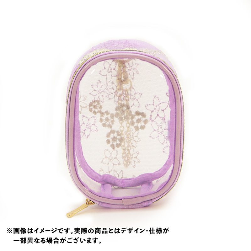 CONC-CO582 nui. シアーレースぬいポーチ パープル (nui. Sheer Lace Nui Pouch Purple)