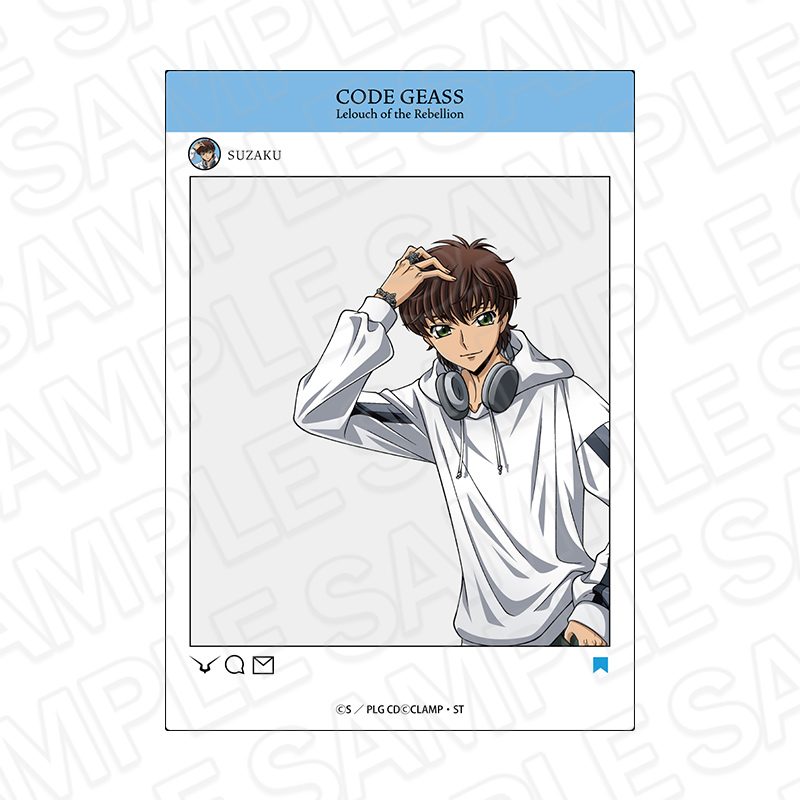コードギアス 反逆のルルーシュ SNS風アクリルフレーム スザク Street Ver. ("Code Geass Lelouch of the Rebellion" SNS Style Acrylic Frame Suzaku Street Ver.)