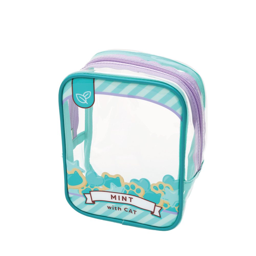 ノンキャラオリジナル withCAT かこまれポーチ みんとくっきー (Non Character Original withCAT Kakomare Pouch Mint Cookie)