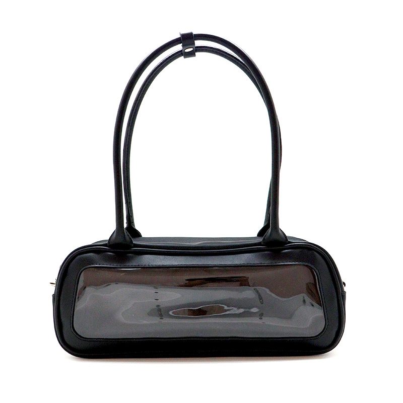 CONC-CO551 nui. ボストンぬいバッグ ブラック (nui. Boston Plush Bag Black)