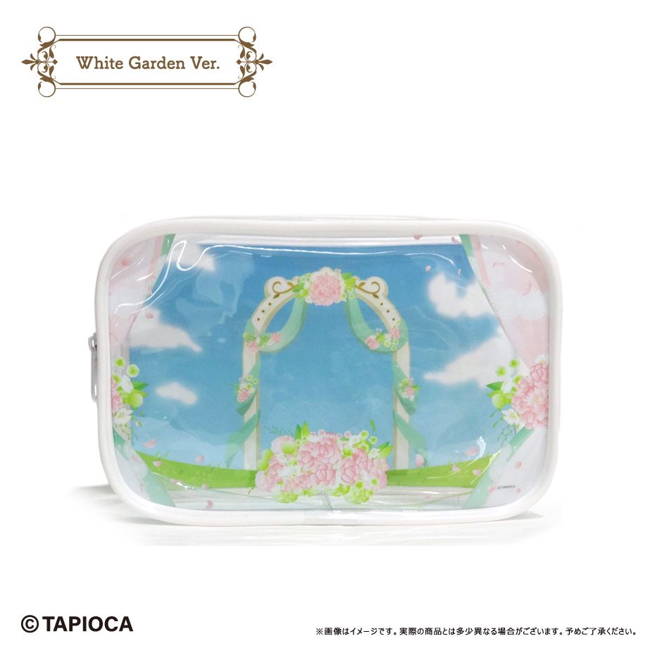 タピオカ オリジナル タピオカ オリジナル クリアポーチ White Garden Ver. (Tapioca Original Clear Pouch White Garden Ver.)