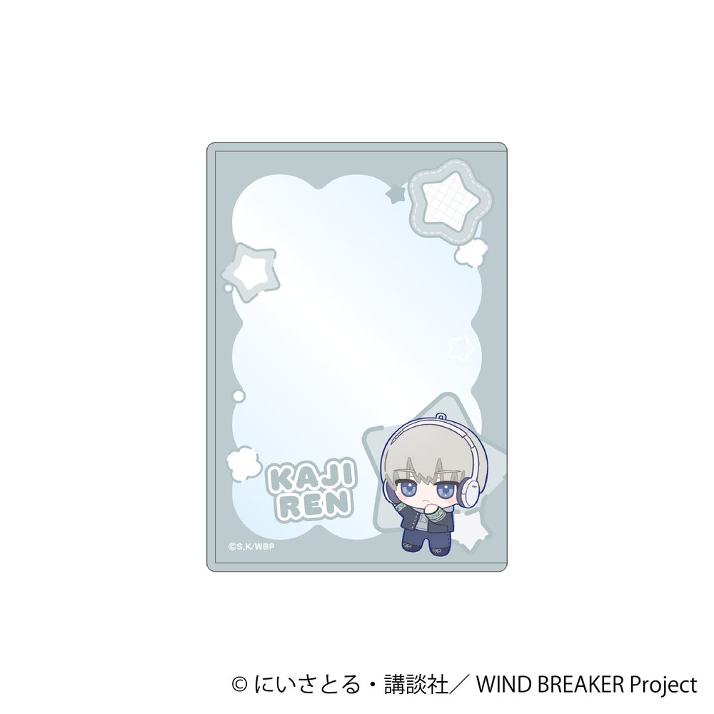 WIND BREAKER 硬質カードケース 梶蓮 ぬいパル すきっぷ ("Wind Breaker" Hard Card Case Kaji Ren Nui Pal Skip)