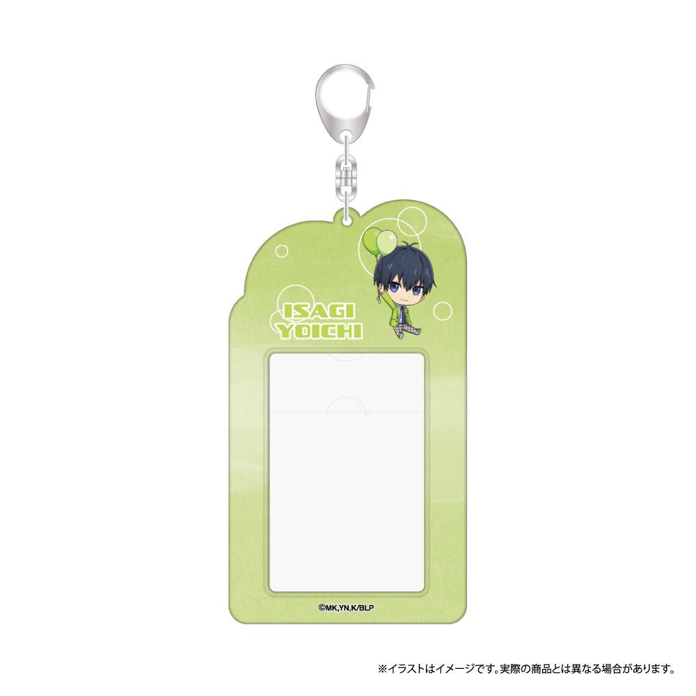 ブルーロック カードケースキーホルダー 潔世一(ミニキャラ)(風船) ("Blue Lock" Card Case Key Chain Isagi Yoichi (Mini Character) (Balloon))