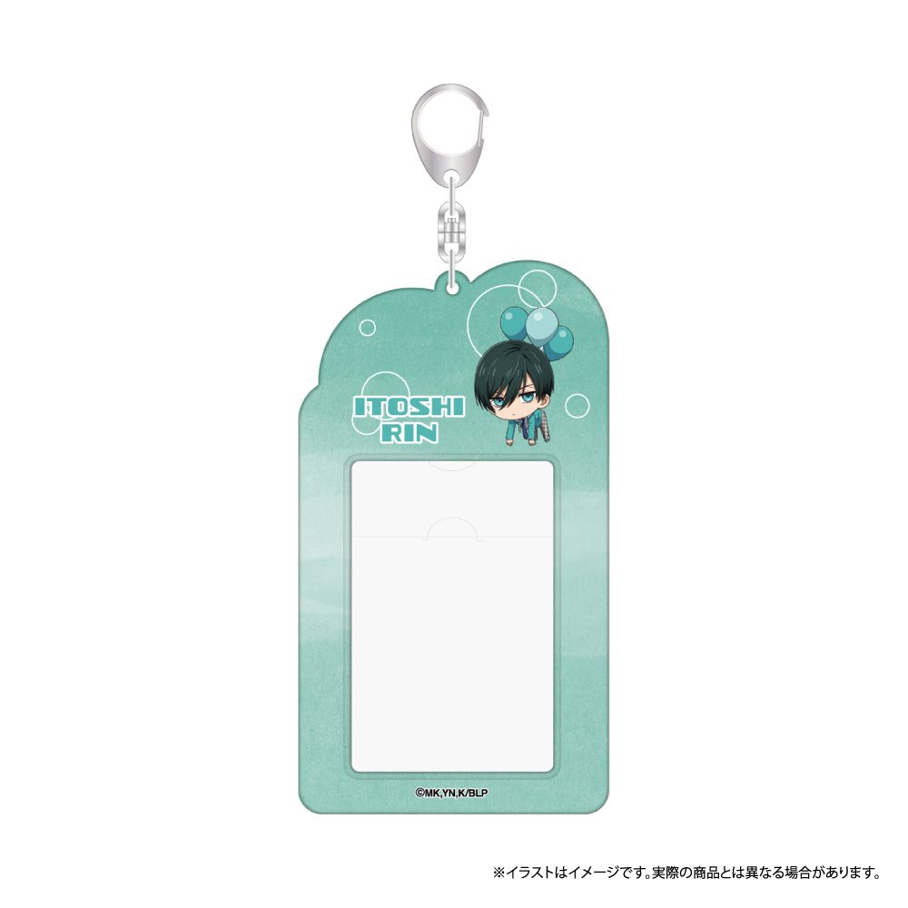 ブルーロック カードケースキーホルダー 糸師凛(ミニキャラ)(風船) ("Blue Lock" Card Case Key Chain Itoshi Rin (Mini Character) (Balloon))