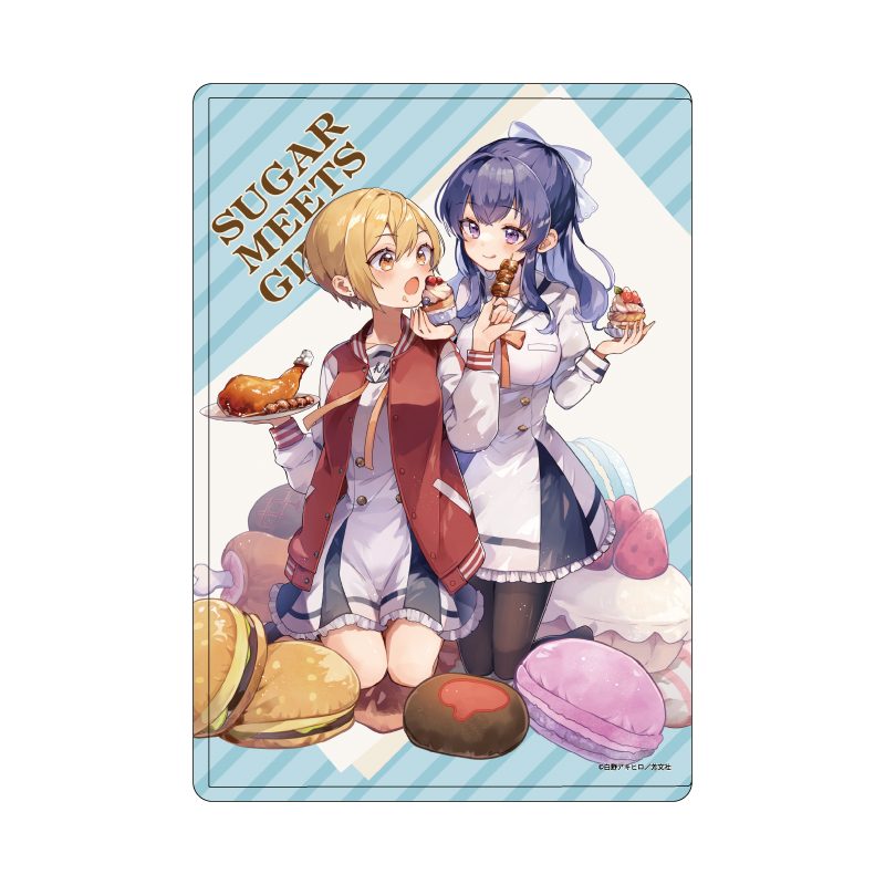 キャラクリアケース しゅがー・みーつ・がーる! 05 佐藤カンナ&望月美都B(公式イラスト) (Chara Clear Case "Sugar Meets Girl!" 05 Sato Kanna & Mochizuki Mito B (Official Illustration))