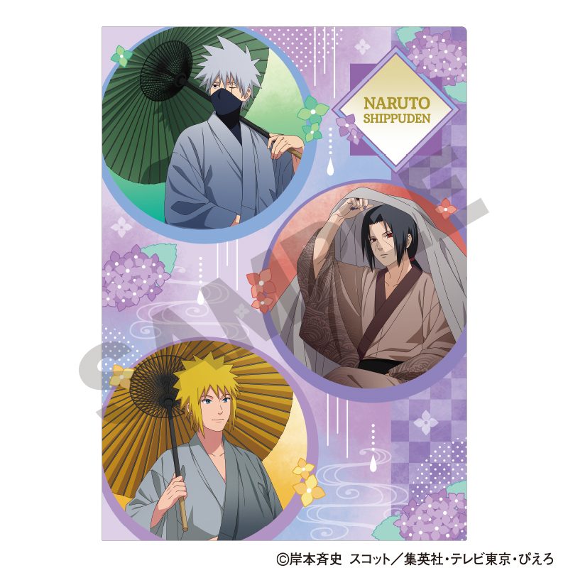 NARUTO-ナルト- 疾風伝 シングルクリアファイル カカシ&イタチ&ミナト 五月雨 ("NARUTO -Shippuden-" Single Clear File Kakashi & Itachi & Minato Early Summer Rain)