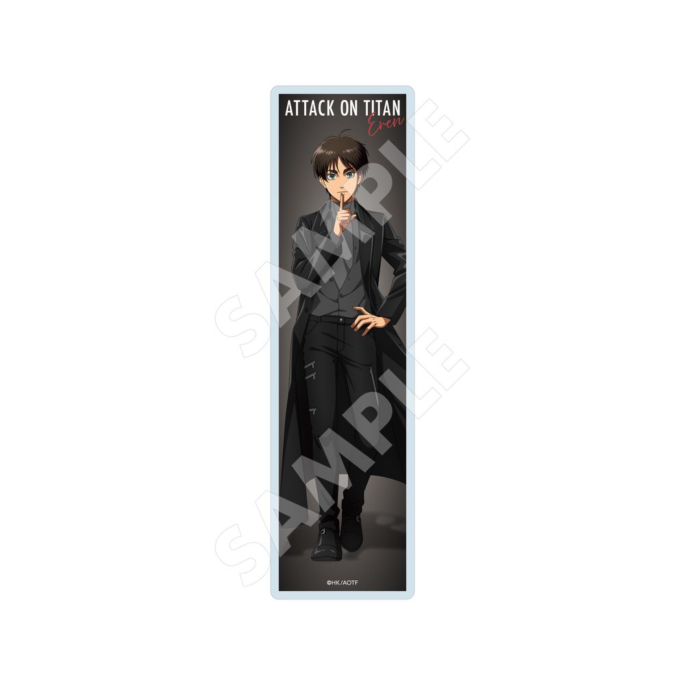 進撃の巨人 クリアブックマーカー 01 エレン(Black) ("Attack on Titan" Clear Book Marker 01 Eren (Black))
