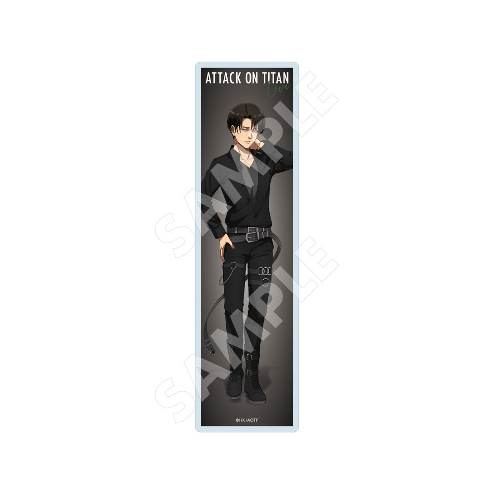 進撃の巨人 クリアブックマーカー 02 リヴァイ(Black) ("Attack on Titan" Clear Book Marker 02 Levi (Black))