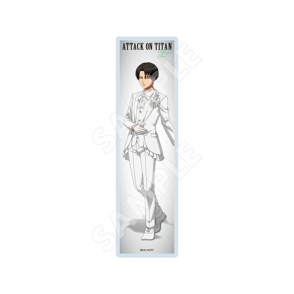 進撃の巨人 クリアブックマーカー 04 リヴァイ(White) ("Attack on Titan" Clear Book Marker 04 Levi (White))