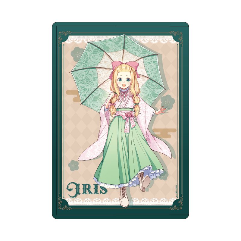 キャラクリアケース 花唄メモワール 08 アイリス(描き下ろしイラスト) (Chara Clear Case "Hanauta Memoire" 08 Iris (Original Illustration))