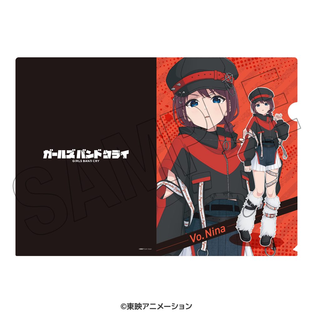 ガールズバンドクライ 描き下ろしA4クリアファイル ステージ衣装風 井芹仁菜 ("Girls Band Cry" Original Illustration A4 Clear File Stage Costume Style Iseri Nina)