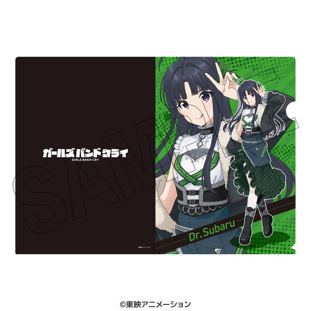 ガールズバンドクライ 描き下ろしA4クリアファイル ステージ衣装風 安和すばる ("Girls Band Cry" Original Illustration A4 Clear File Stage Costume Style Awa Subaru)