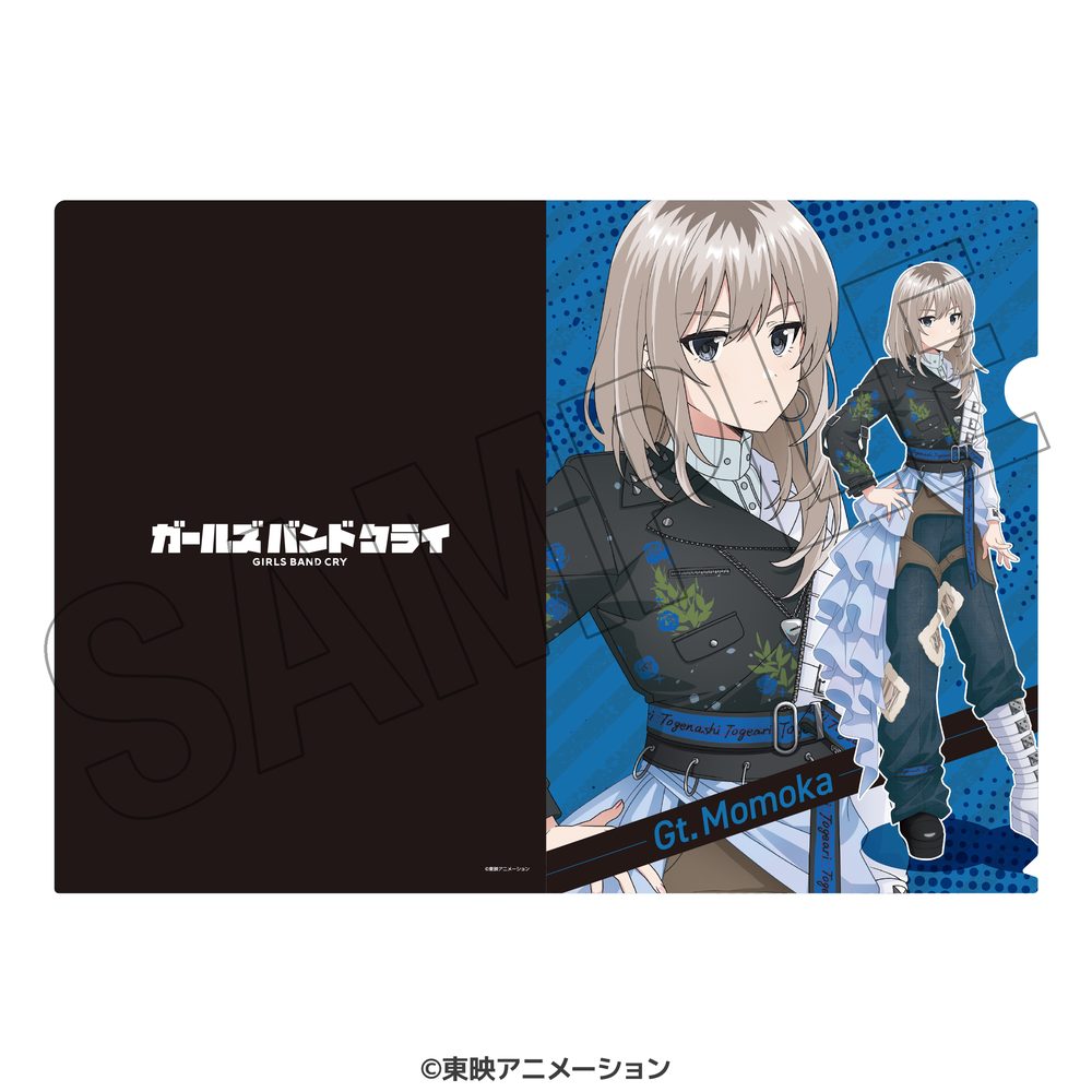 ガールズバンドクライ 描き下ろしA4クリアファイル ステージ衣装風 河原木桃香 ("Girls Band Cry" Original Illustration A4 Clear File Stage Costume Style Kawaragi Momoka)