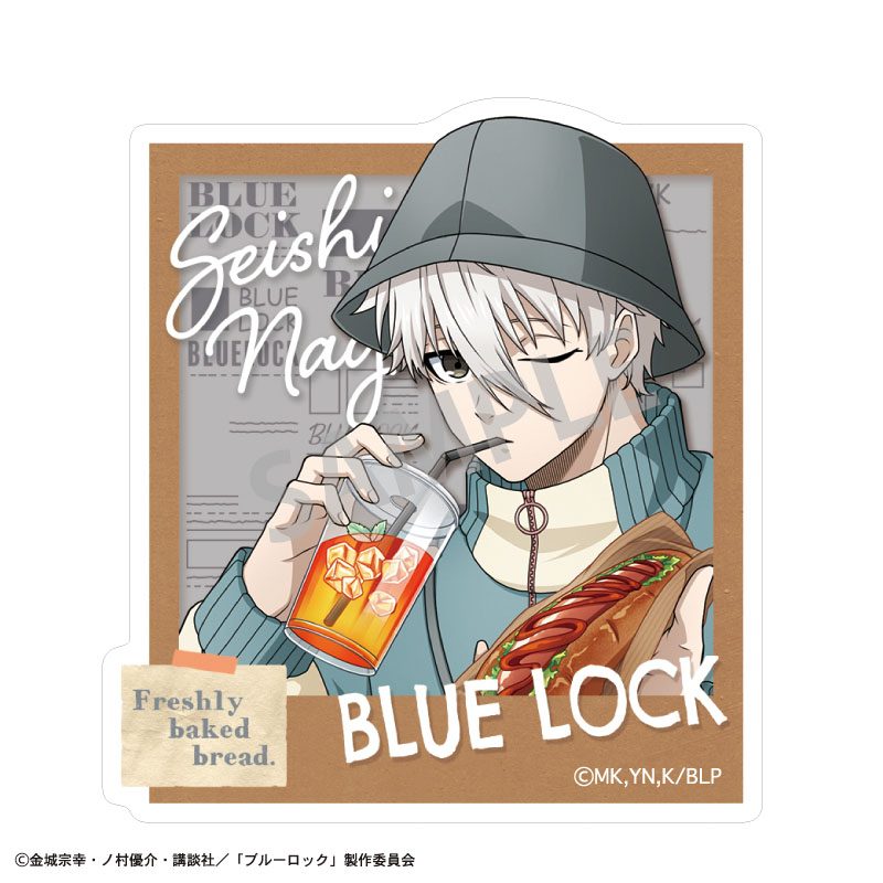 ブルーロック アクリルクリップ 凪誠士郎 焼きたてパンとテイクアウトドリンク ("Blue Lock" Acrylic Clip Nagi Seishiro Freshly Baked Bread & Takeout Drinks)