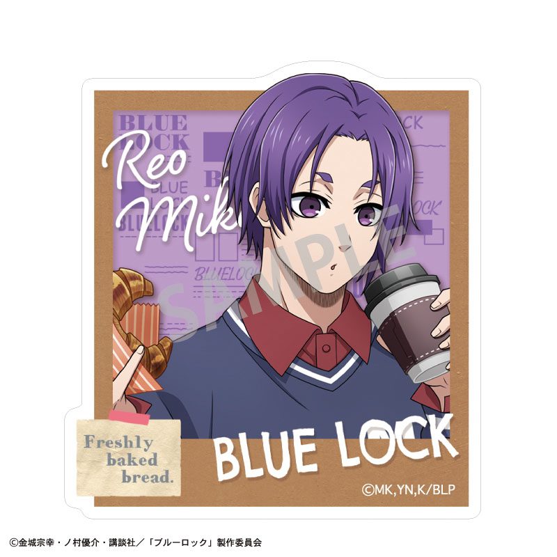 ブルーロック アクリルクリップ 御影玲王 焼きたてパンとテイクアウトドリンク ("Blue Lock" Acrylic Clip Mikage Reo Freshly Baked Bread & Takeout Drinks)