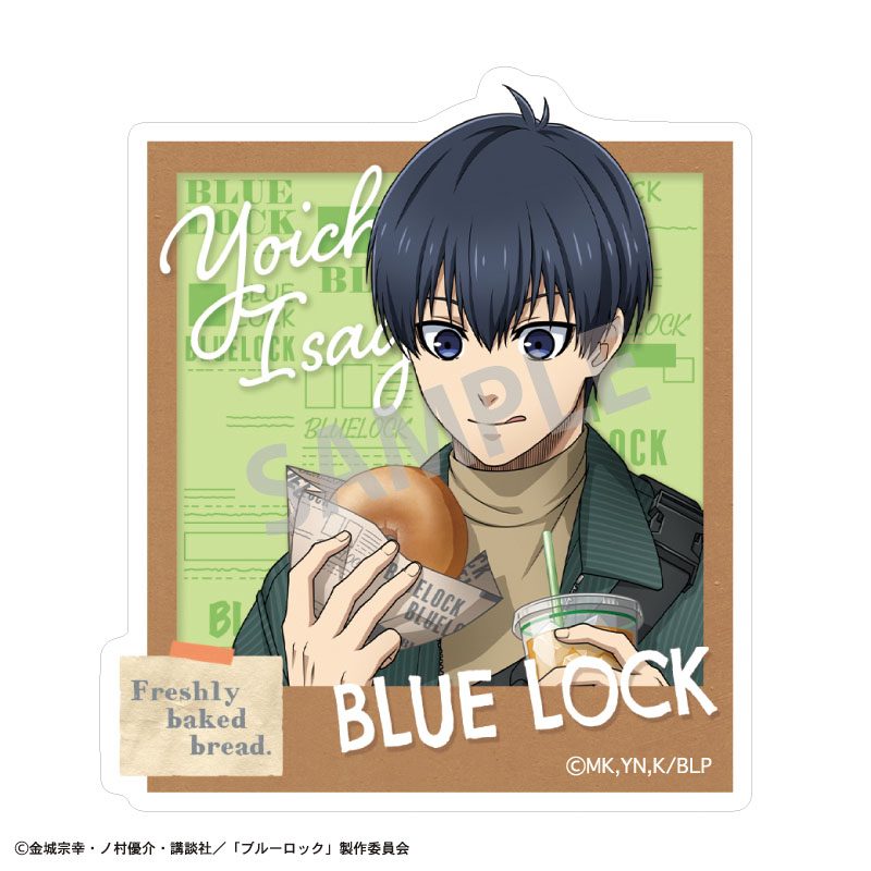 ブルーロック アクリルクリップ 潔世一 焼きたてパンとテイクアウトドリンク ("Blue Lock" Acrylic Clip Isagi Yoichi Freshly Baked Bread & Takeout Drinks)