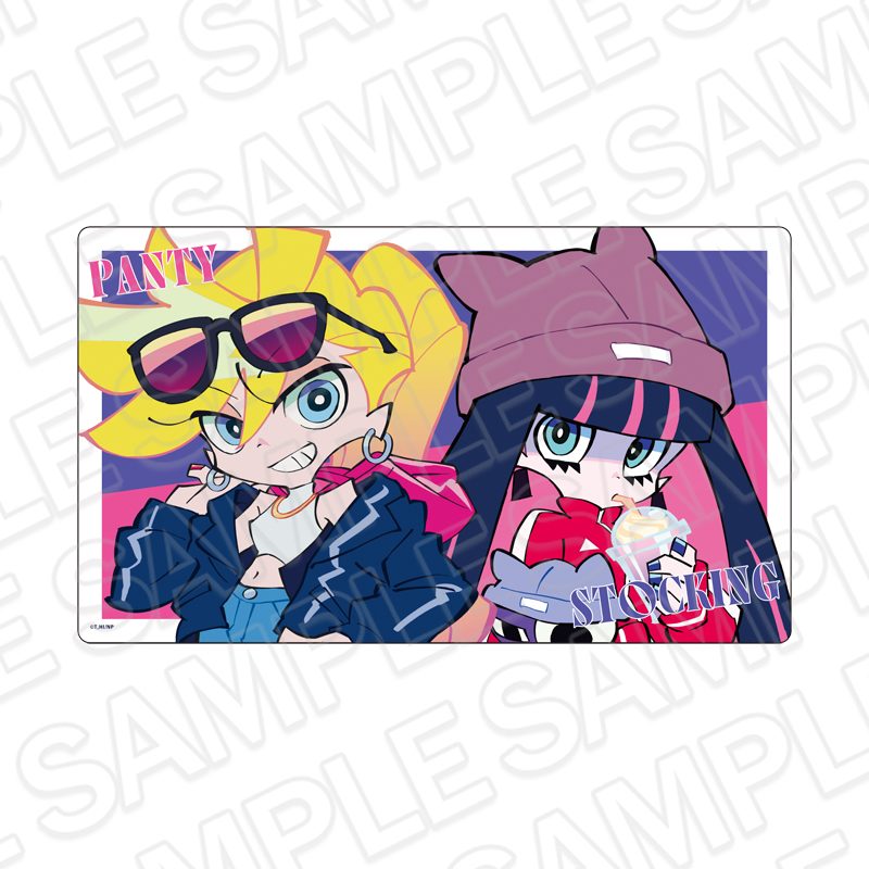 New PANTY & STOCKING with GARTERBELT ラバーデスクマット パンティ&ストッキング お出かけVer. ("New Panty & Stocking with Garterbelt" Rubber Desk Mat Panty & Stocking Outing Ver)